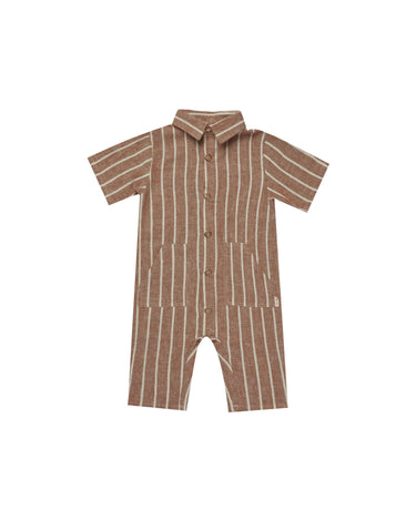 Rylee + Cru Rhett Jumpsuit, Cedar Pinstripe